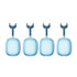 Case Cover for AirPods Max Headphones 2pcs Headphone Clear Case Shockproof Full Cover Protector for Apple AirPods Max -Blue