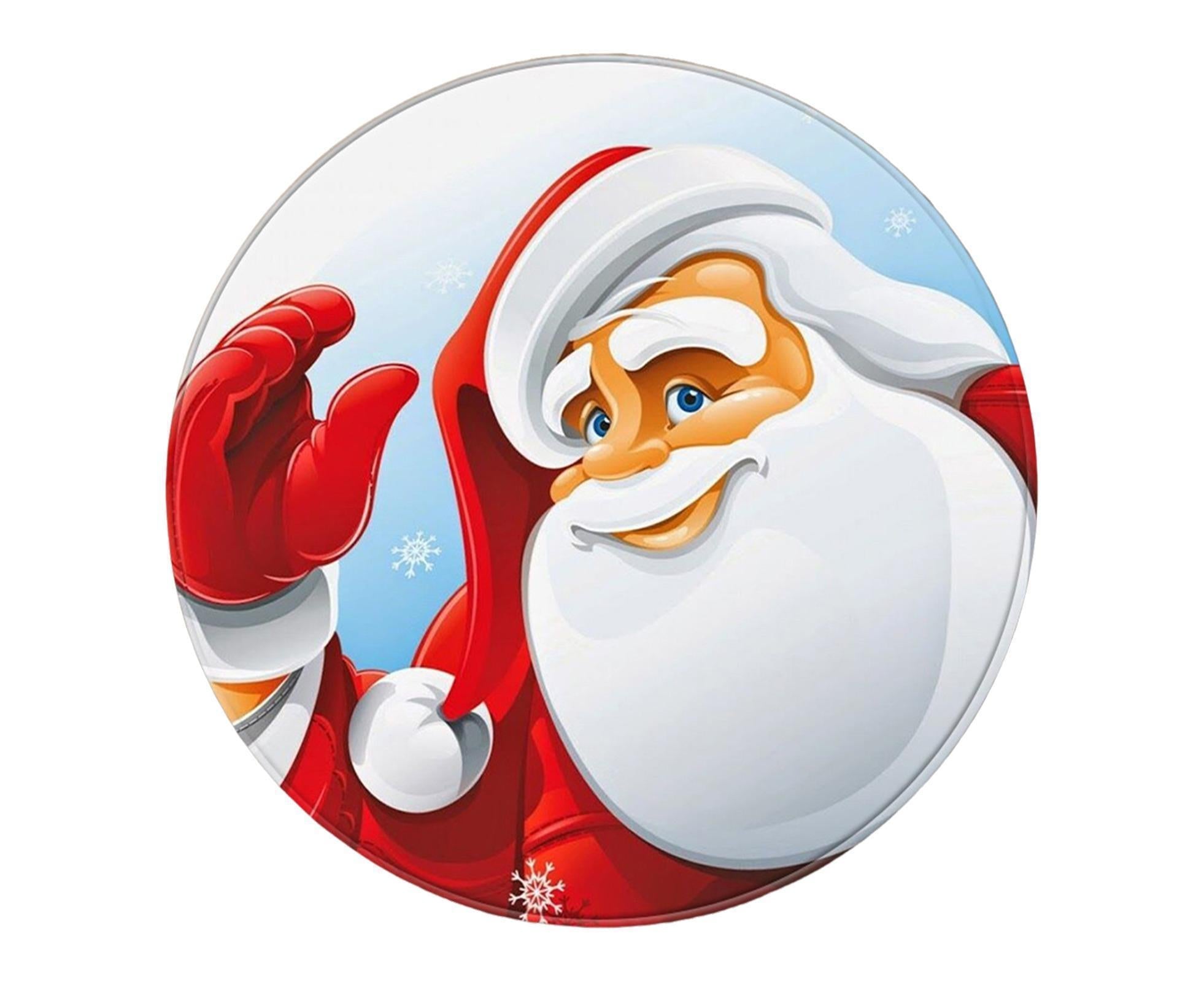 Xmas Doormat Non-slip Santa Carpet-G 80cm
