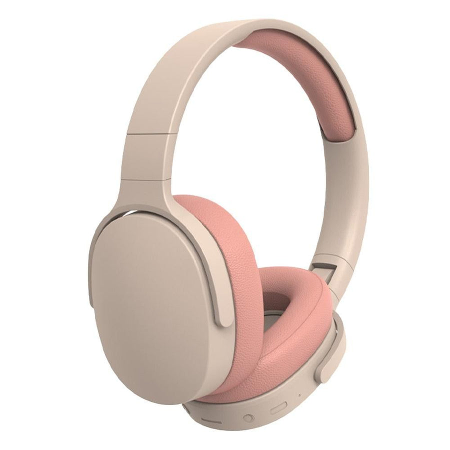 Gaming Headset Wireless Headset P2961 Foldable Wireless Bluetooth Stereo Over Ear Headphone -Pink
