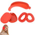 Silicone Case Cover for AirPods Max Headphones Clear Soft Ear Pad Protective Sleeves -Red