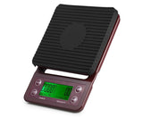 5kg/0.5g Coffee Drip Scale with Timer and Tare Function - Burgundy