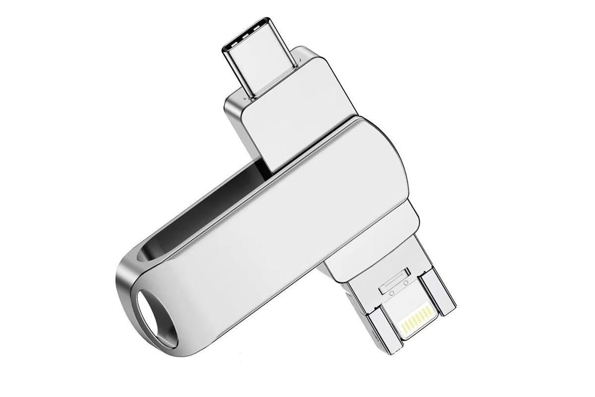 4 in 1 USB Flash Drive Photo Stick USB 3.0 Memory Stick Storage for Photos Backup -Rotating USB Flash Drive 64GB