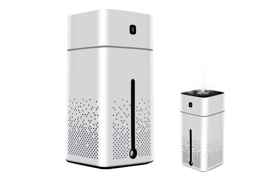 1L Ultrasonic Air Humidifier Cool Mist with 7 Color LED Light for Bedroom-White