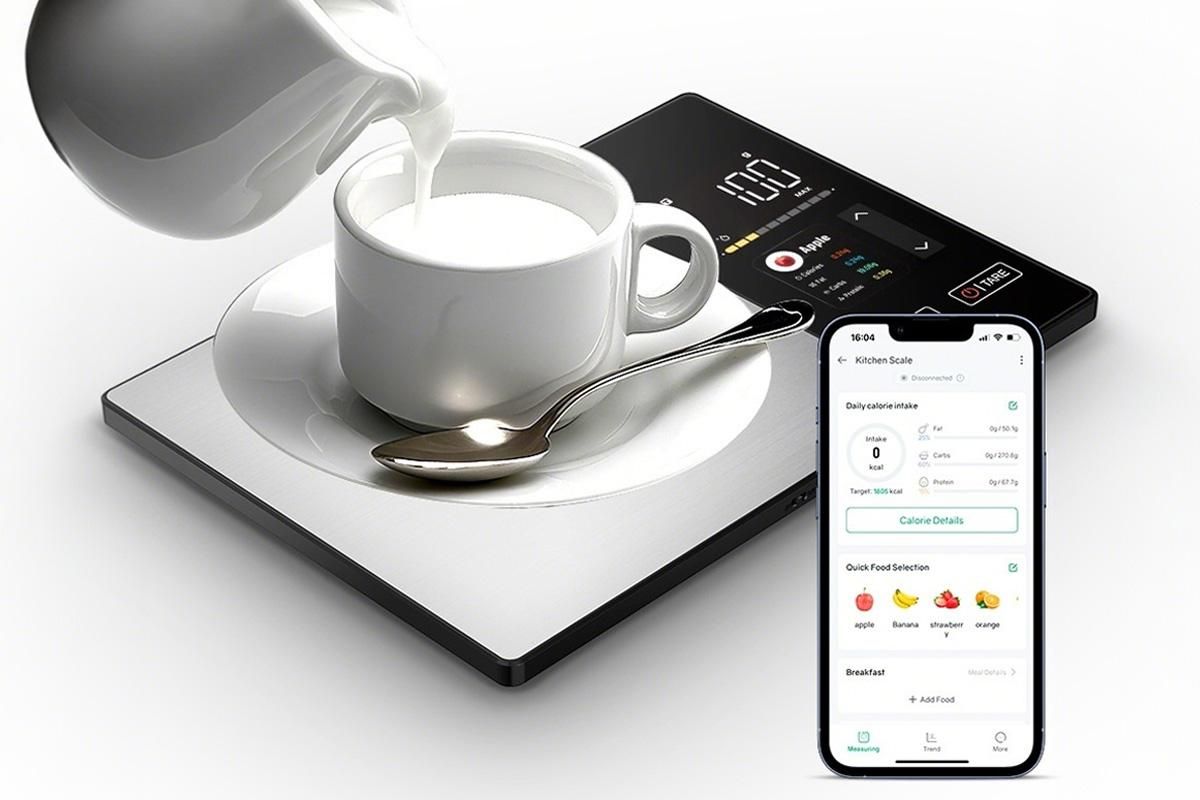 Kitchen Scale with Bluetooth App Nutrition Tracker High Precision Food Scale