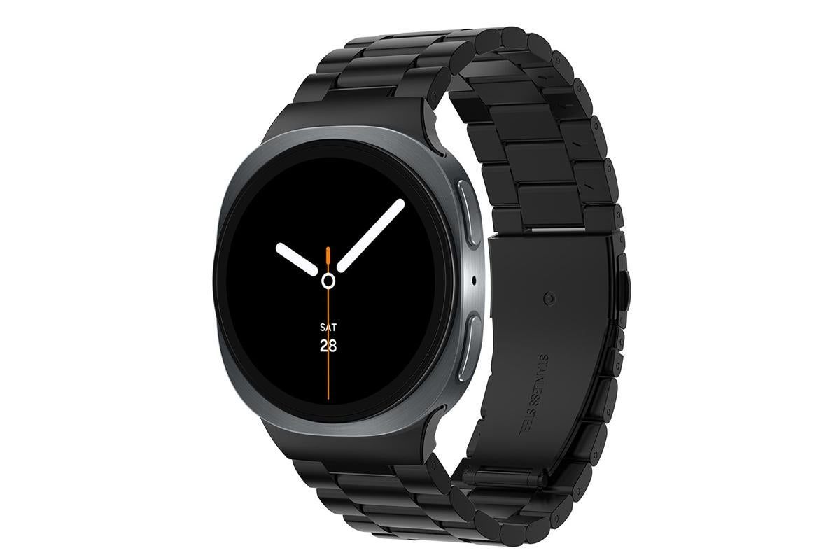 Metal Replacement Watch Band for Samsung Galaxy Watch 8 40 44 46mm-Black
