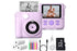 Instant Print Camera for Kids Zero Ink Print Photo Camera with 32G TF Card-Purple