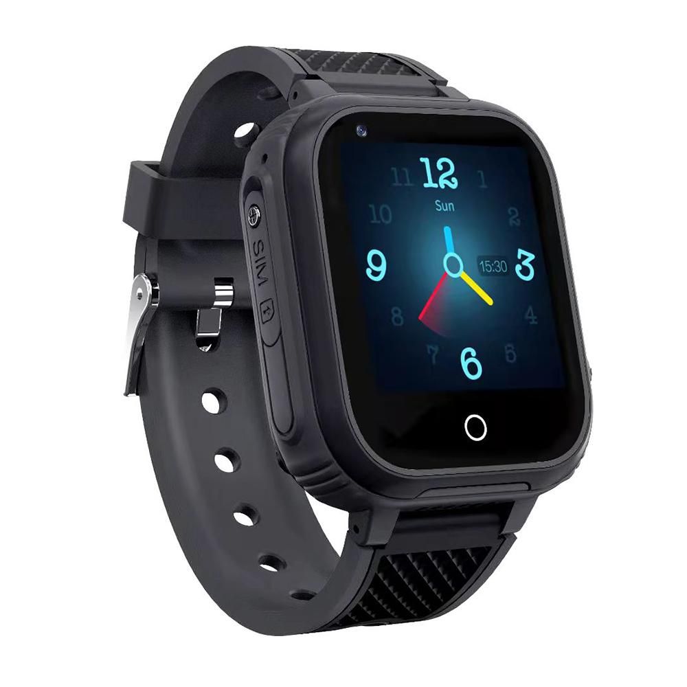 4G Kids Smart Watch with GPS Tracker Water-resistant Kids Cell Phone Watch -Black