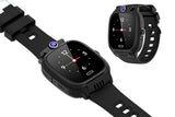4G Smart Phone Watch Dual Positioning Alarm Water-Resistant Smart watch-Black