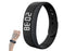 Digital Sports Watch Pedometer Vibrating Alarm Wristband - Black