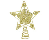 Xmas Glitter Five-pointed Star Tree Topper-Golden