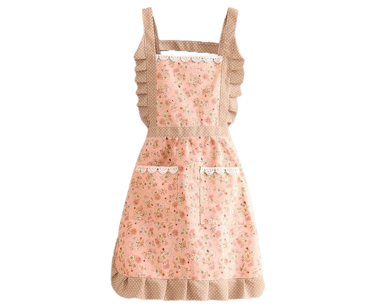 Cooking Apron - Layered Bib - Women's Pocketed