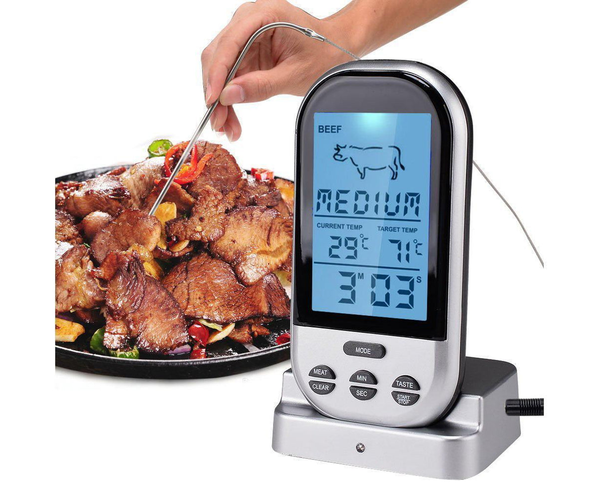 Digital Meat Thermometer - Wireless Remote - Waterproof