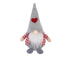 Xmas Faceless Doll Plaid Long Hat-Grey