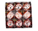 Xmas Ball Pendant Painted Balls-Rose Gold