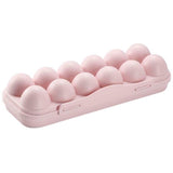 Egg Tray Holder Home Storage Box Kitchen Fridge Crisper Container Organizer -PINK