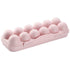 Egg Tray Holder Home Storage Box Kitchen Fridge Crisper Container Organizer -PINK