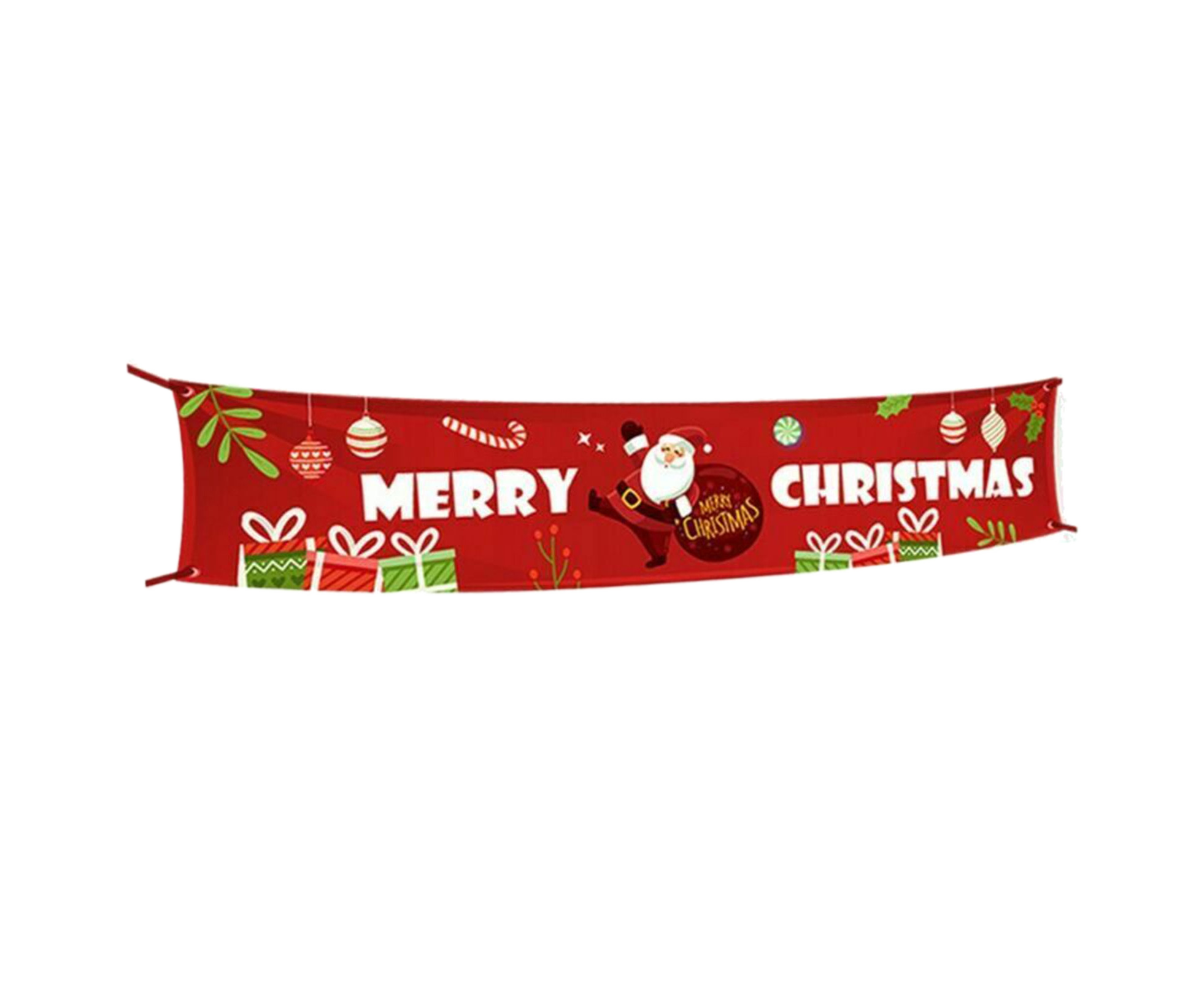 Christmas Santa Claus Letter Porch Door Background Hanging Banner Party Decor-A