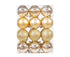 24Pcs Xmas Balls Glitter-Golden 4cm