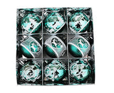Xmas Ball Pendant Painted Balls-Green