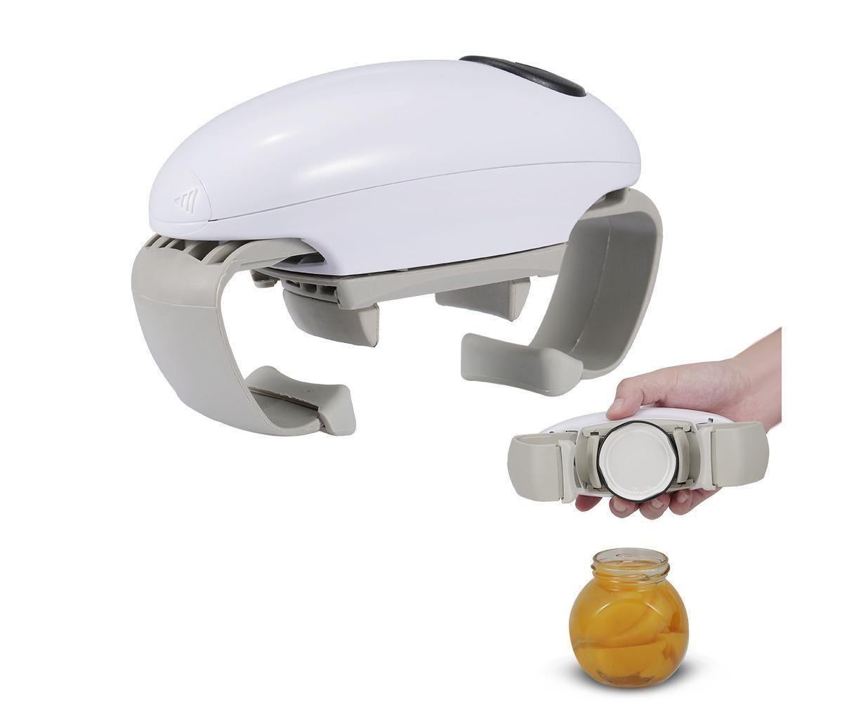 Electric Jar Opener One Touch Jar Opener white