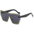 New Fashion One-piece Sunglasses Women Classic Big Frame Retro Punk Style Glasses Men&