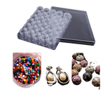 30 Jars Plastic Transparent Nail Art Rhinestone Storage Box Jewelry Organizer