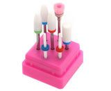 Ceramic Steel Alloy Grinding Dead Skin Removal Nail Art Drill Bit Brush Set-3#