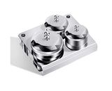 3Pcs Manicure Liquid Cup Acrylic Powder Organizer Tray with Nail Brush Holder