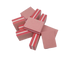 50Pcs / Bag Nail File Mini Multi-function Sponge Manicure Tools Buffer Blocks for Nail-Darkpink