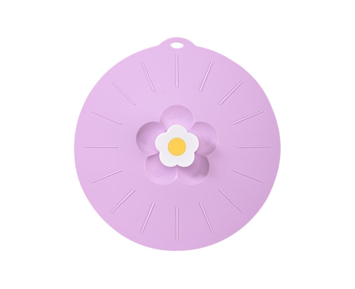 Anti Spill Cover Flexible Keep Freshness - Purple S