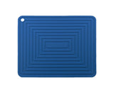 Table Mat Silicone Rectangular - Navy Blue