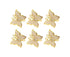 6Pcs Butterfly Shape Napkin Holder Table Decoration - Beige Yellow
