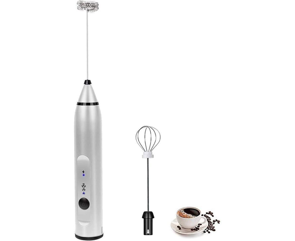 Milk Frother - Handheld Rechargeable - Stainless Whisks
