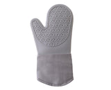 1Pc Heat-insulated Glove Non-slip Silicone - Grey