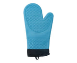 1Pc Oven Mitt Silicone Extra Length - Sky Blue
