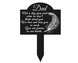 Garden Plaque Memorial Remembrance Stake - A