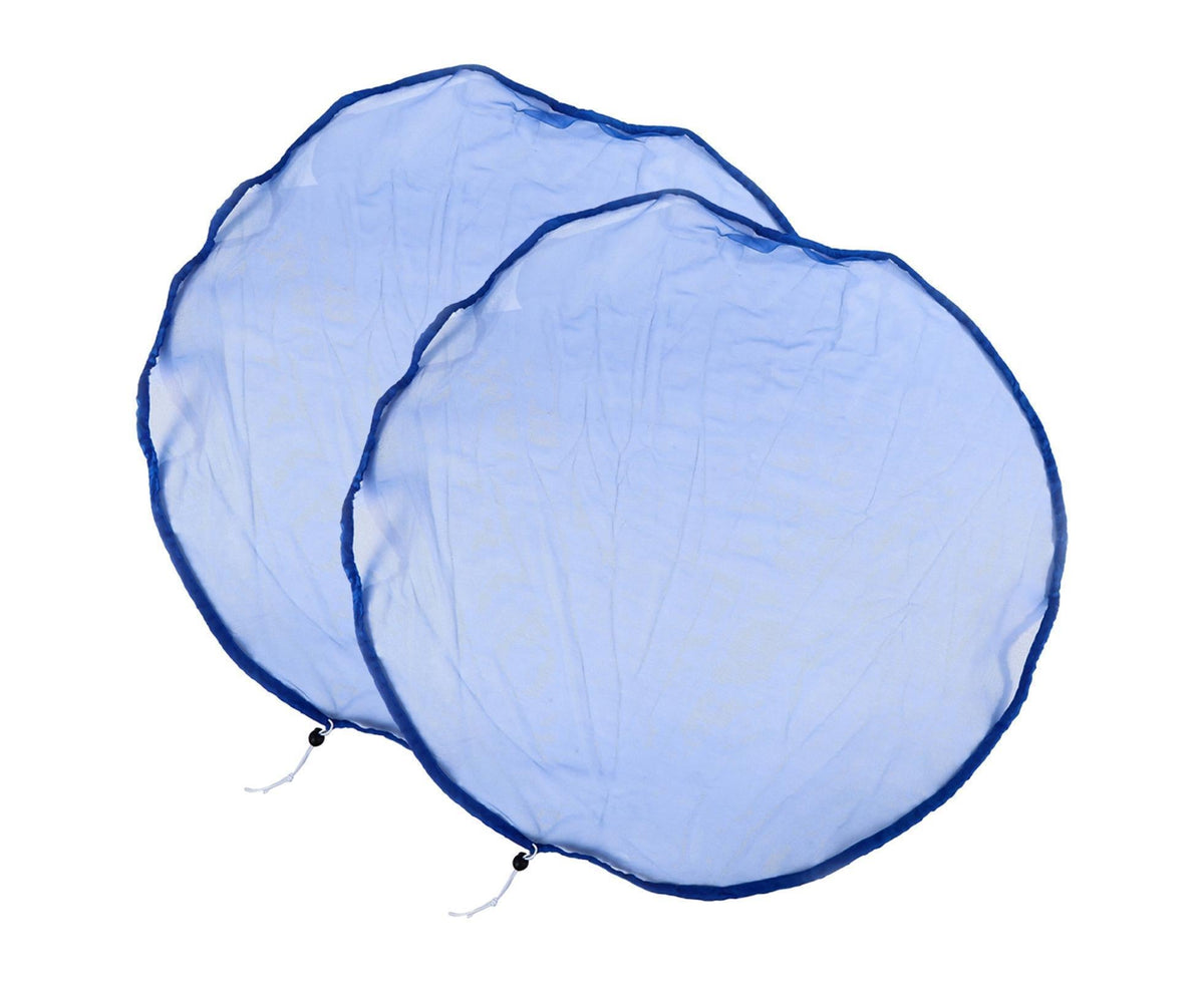 2Pcs Mesh Rain Barrel Cover - Blue