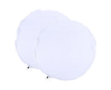 2Pcs Mesh Rain Barrel Cover - White