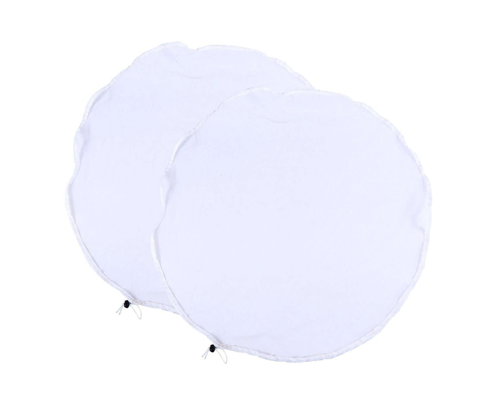 2Pcs Mesh Rain Barrel Cover - White