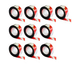 10Pcs Bird Repellent Ribbon Double Side Tape - Silver&Red