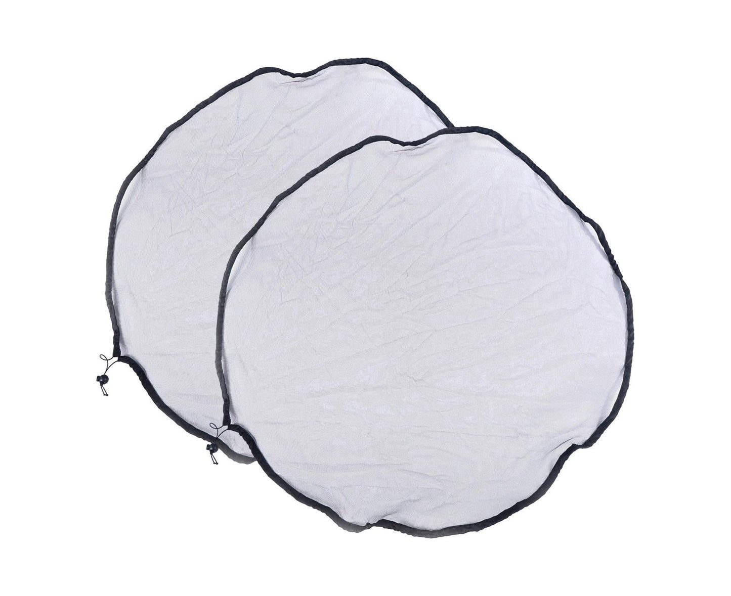 2Pcs Mesh Rain Barrel Cover - Black
