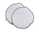 2Pcs Mesh Rain Barrel Cover - Black
