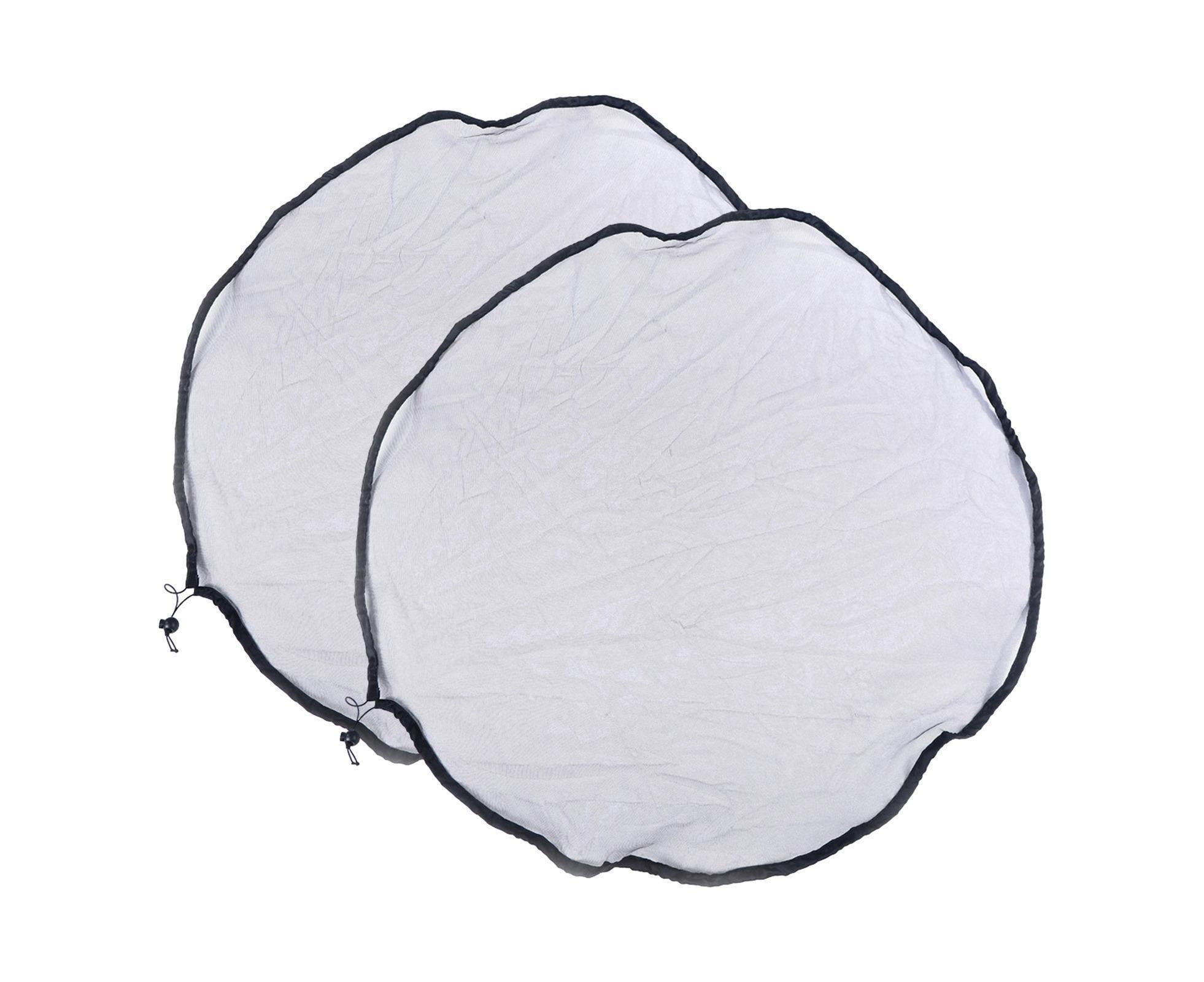 2Pcs Mesh Rain Barrel Cover - Black