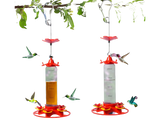 Hanging Feeder Hook Leakproof Hummingbird Feeder - Red