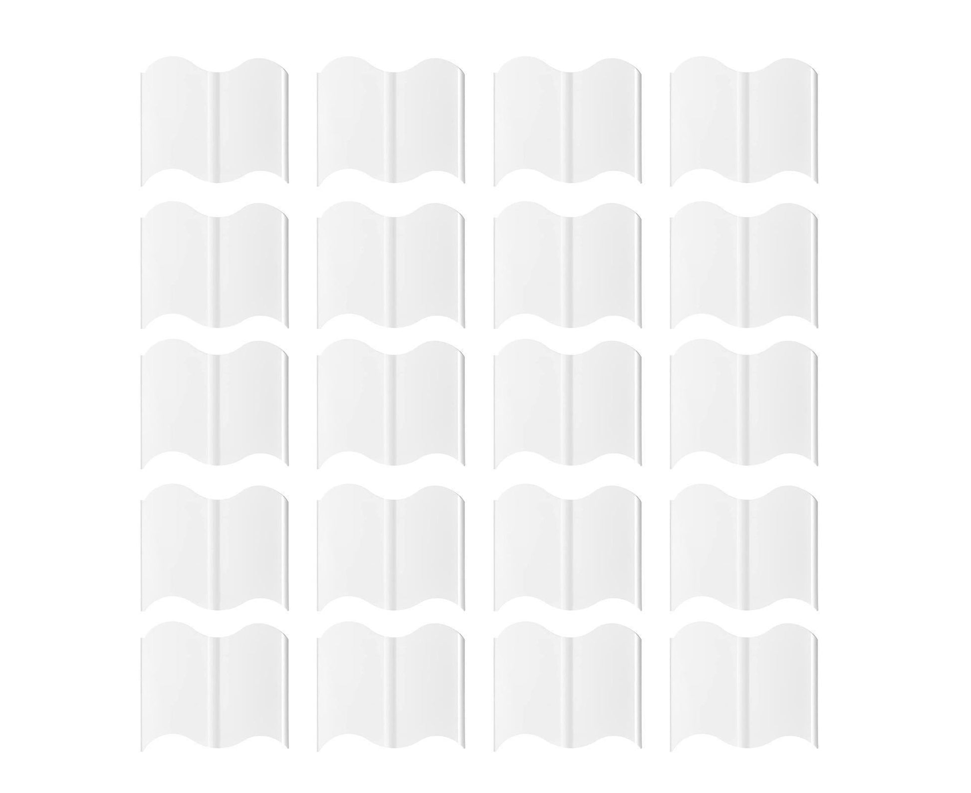 20Pcs Border Fence Walkway Landscape Edging - White