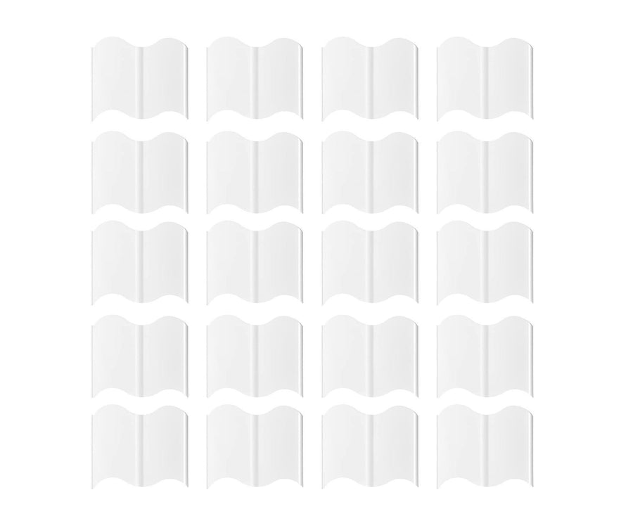 20Pcs Border Fence Walkway Landscape Edging - White