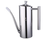 Olive Oil Dispenser Stainless Steel Oil Pot Bottle Oil Vinegar Can straight handle 700ml