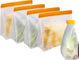 Reusable Storage Bags - Leakproof - 5 Pack Gallon Bags