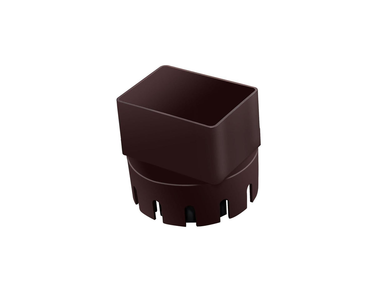 Downspout Adapter Rain Gutter Extender - Brown M