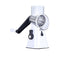 Kitchen Multifunction Vegetable Food Slicer Manual Rotary Drum Grater Chopper WHITE